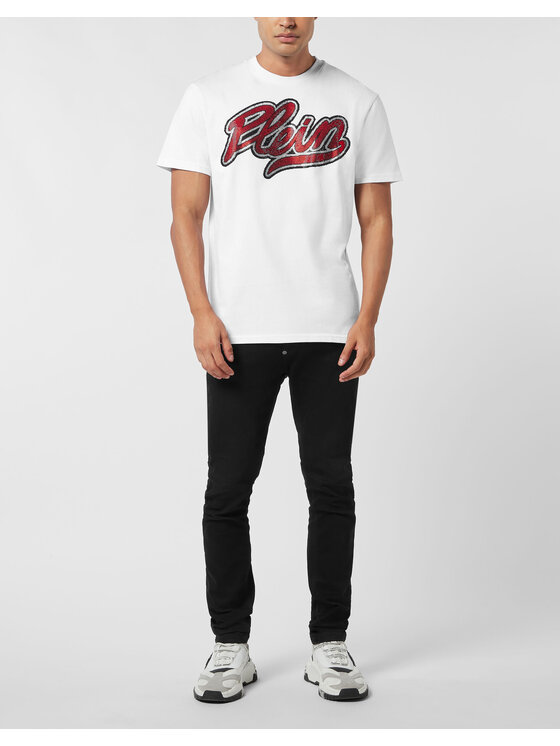 PHILIPP PLEIN PHILIPP PLEIN T-Shirt 26185 Biały Regular Fit