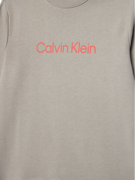 Calvin Klein Jeans Calvin Klein Jeans Pulóver Inst Logo IU0IU00680 D Szürke Regular Fit