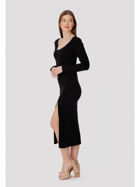 LAURELLA LAURELLA Každodenné šaty LAURELLA 4UL029299 Čierna Regular Fit