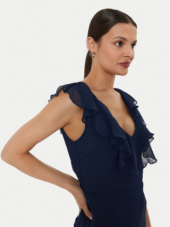 Vila Vila Abendkleid Falia 14097028 Dunkelblau Regular Fit