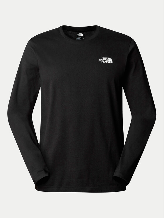 The North Face The North Face Longsleeve Simple Dome NF0A87QN Negru Regular Fit