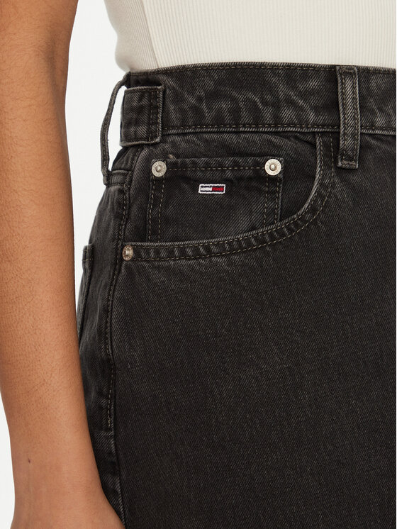 Tommy Jeans Tommy Jeans Farmer szoknya DW0DW20554 Fekete Regular Fit