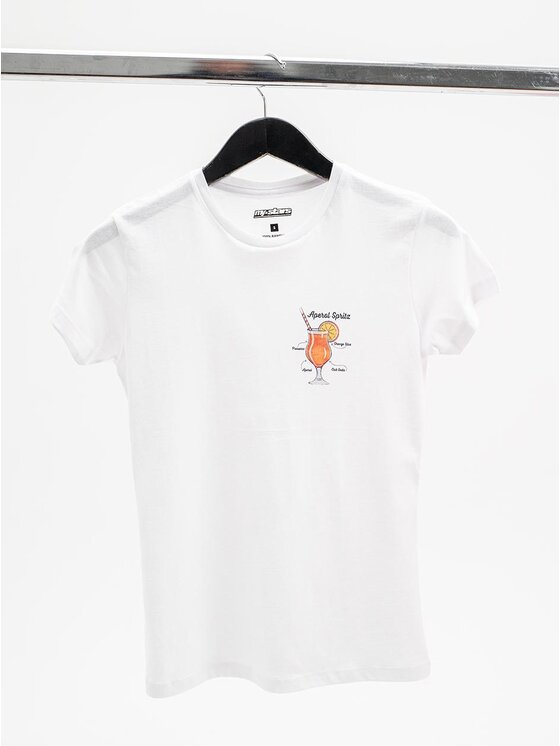 MyStars MyStars Komplet t-shirtów Zestaw 2 T-Shirtów Damskich Biały Różowy MyStars Aperol M Biały Regular Fit