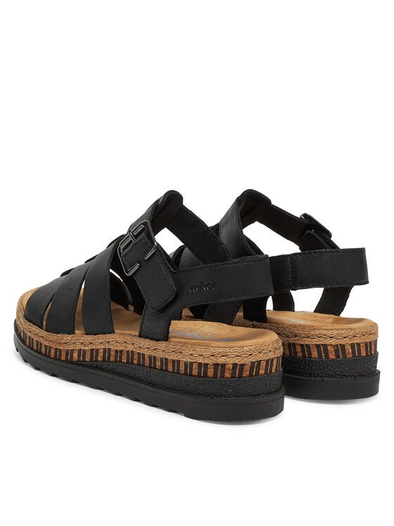 Rieker Rieker Sandalen V7904-00 Schwarz
