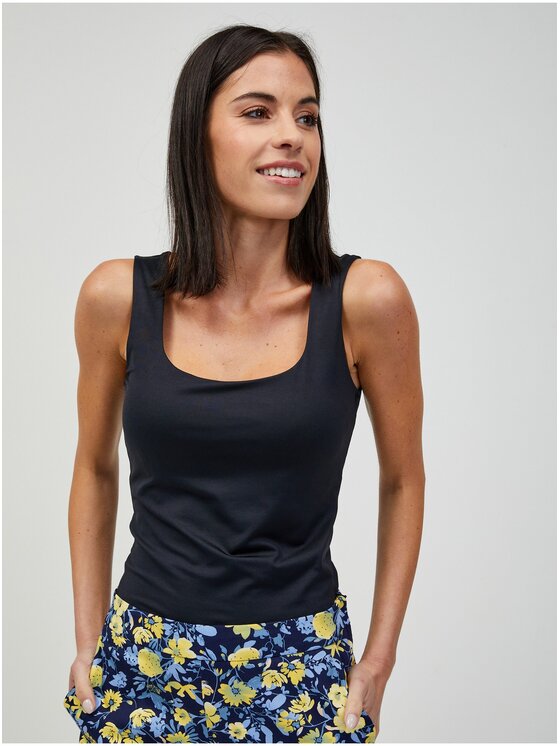 Orsay Orsay Top 103153-660000__L Czarny Regular Fit