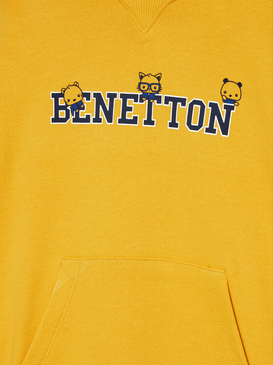 United Colors Of Benetton United Colors Of Benetton Bluza 3J68G200Q Żółty Regular Fit