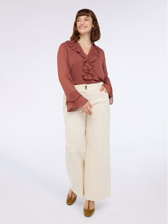 Fiorella Rubino Fiorella Rubino Camicia 5010T001408N027 Marrone Regular Fit