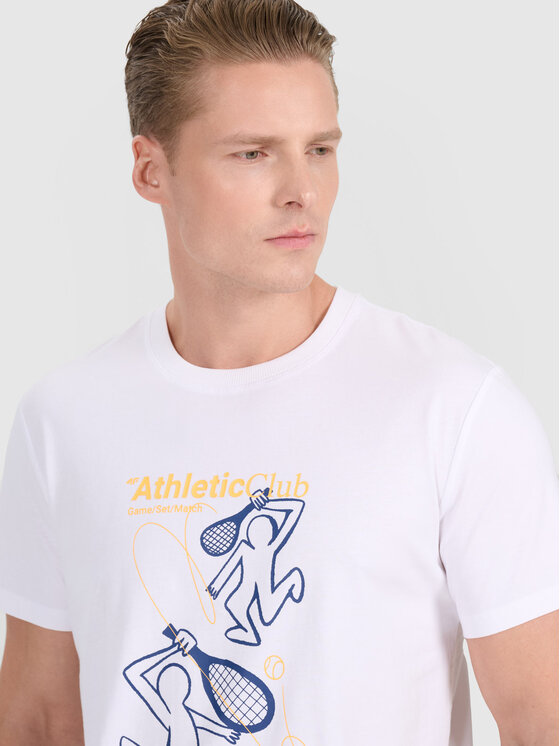 4F 4F T-Shirt MIDSHOP TEXTILE Biały Regular Fit