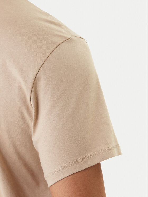 Guess Guess T-Shirt M6RI23 K8FQ4 Μπεζ Regular Fit