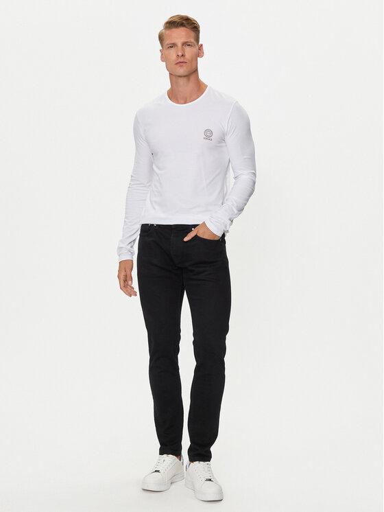 Versace Versace Hosszú ujjú AUU01007 1A10011 Fehér Regular Fit