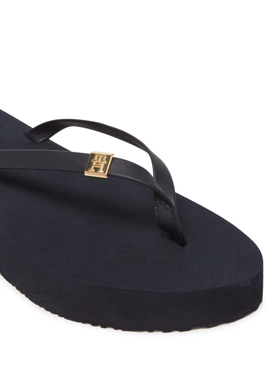 Tommy Hilfiger Tommy Hilfiger Čības uz pirksta Elevated Chic Beach Sandal FW0FW08523 Tumši zils
