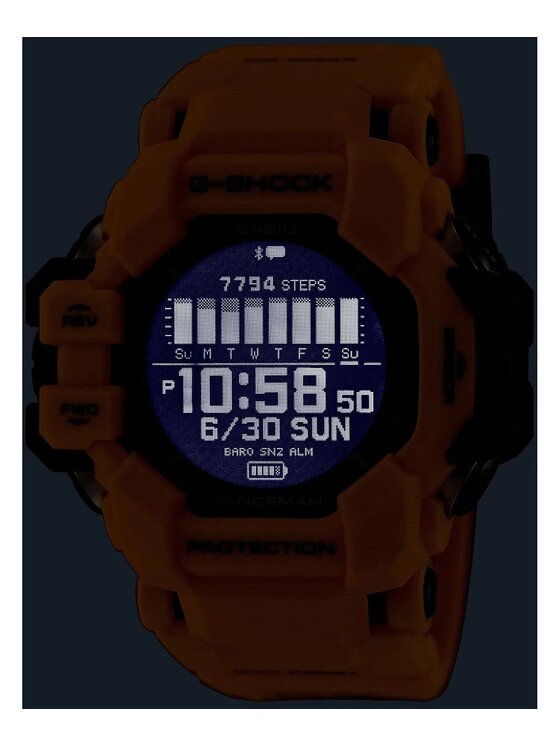 Casio Casio Hodinky GPR-H1000-9ER Žlutá