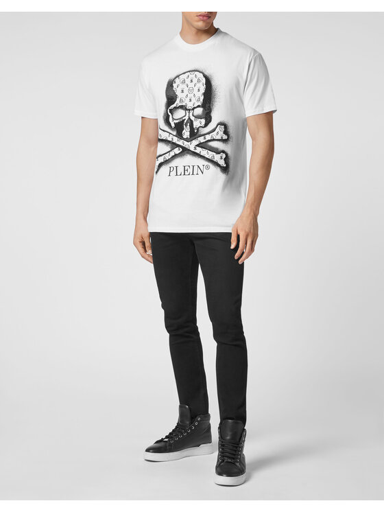 PHILIPP PLEIN PHILIPP PLEIN T-Shirt 5005 Bílá Regular Fit