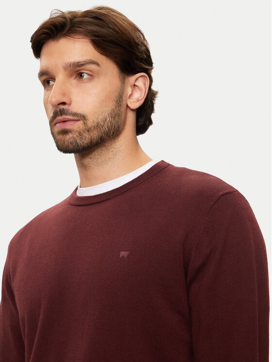 Wrangler Wrangler Pulover 112357203 Rjava Regular Fit