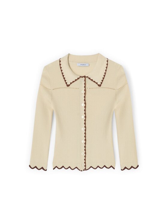Motivi Motivi Maglione M210W103932N0S1 Crema Slim Fit