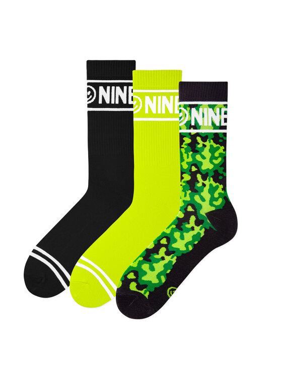 Zooksy Zooksy Zestaw 3 par wysokich skarpet unisex Nineties Kolorowy