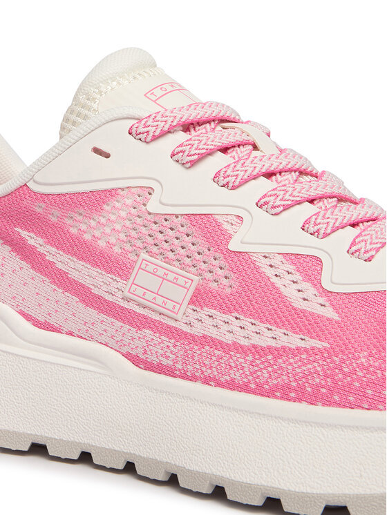 Tommy Jeans Tommy Jeans Sportcipők Tjw Sporty Knit Runner EN02962 Ekru