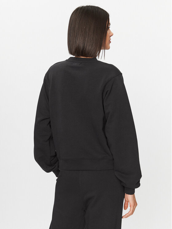 Woolrich Woolrich Sweatshirt Logo CFWWSW0115FRUT3164 Schwarz Relaxed Fit