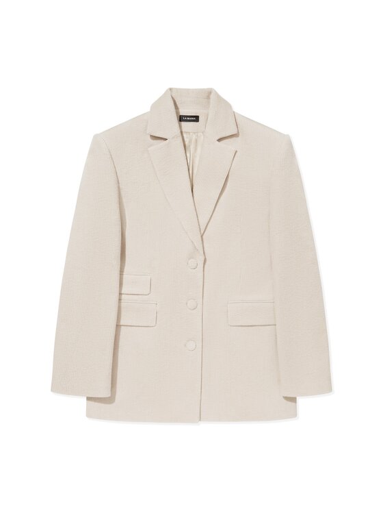 La Mania La Mania Giacca da abito COLBY Beige Classic Fit