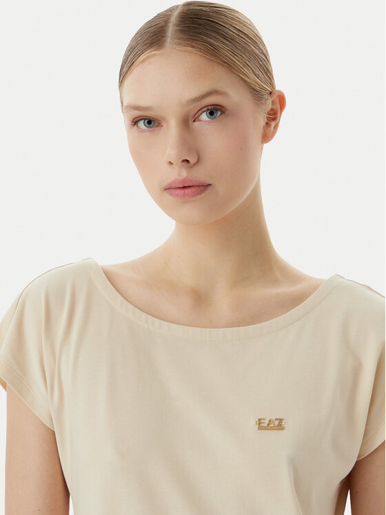 EA7 Emporio Armani EA7 Emporio Armani Letní šaty 7W001478 AF10373 U1088 Světle béžová Relaxed Fit