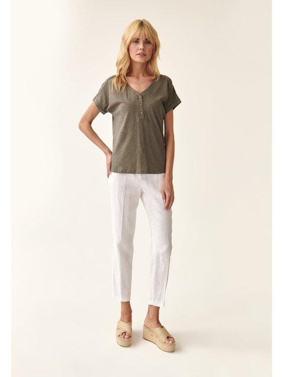 TATUUM TATUUM Halenka SLIBI Khaki Classic Fit