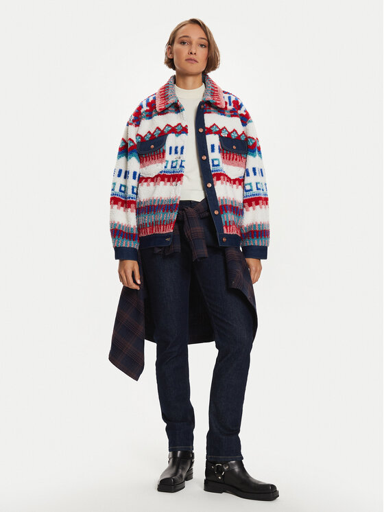 Wrangler Wrangler Μπουφάν μεταβατικό Sherpa 112356491 Έγχρωμο Oversize