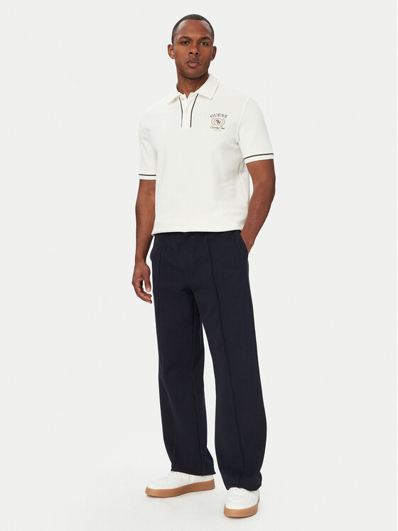 Guess Guess Pantaloni din material M6YB13 K4252 Bleumarin Regular Fit