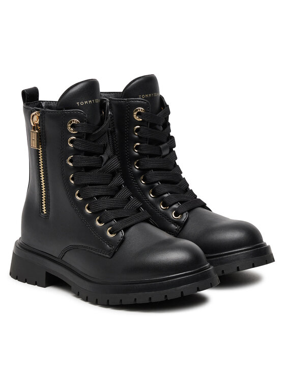 Tommy Hilfiger Tommy Hilfiger Ορειβατικά παπούτσια Lace-Up Bootie T3A5-33567-1351 M Μαύρο