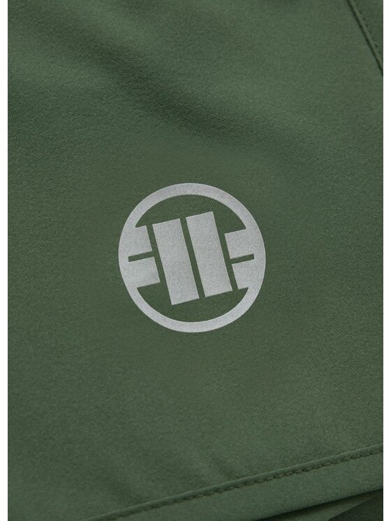 PITBULL PITBULL Szorty sportowe Spodenki Sportowe Performance Pro plus Small Logo II S Zielony Regular Fit