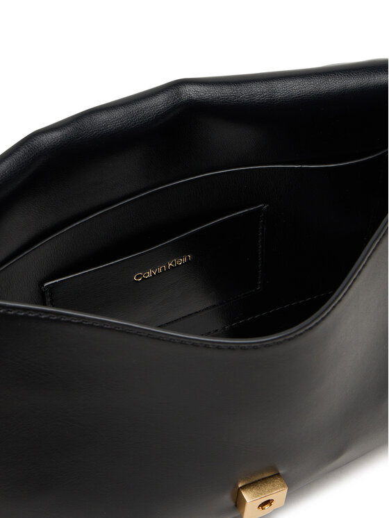 Calvin Klein Calvin Klein Torbica Ck Convertible Chain Medium Bag LV04F3171G Crna