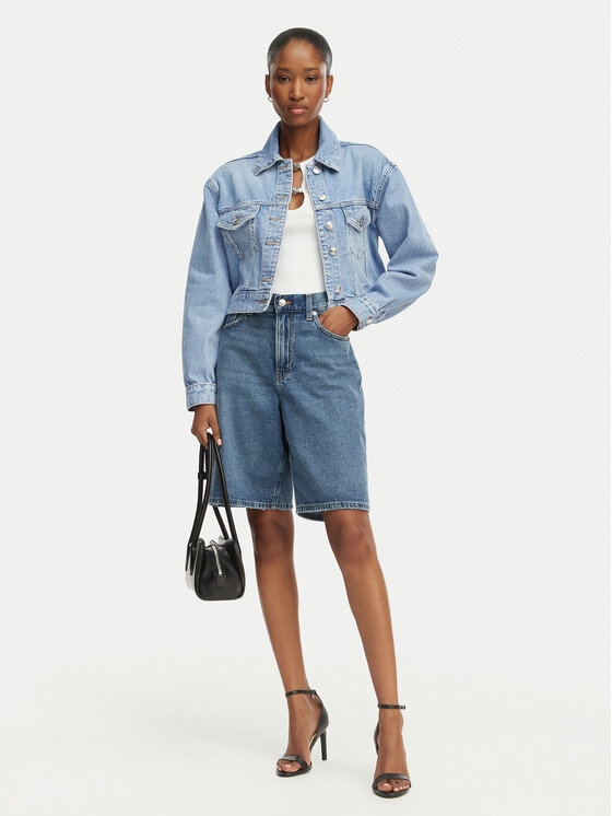 HUGO HUGO Kurtka jeansowa Galatea 50557043 Niebieski jasny Regular Fit