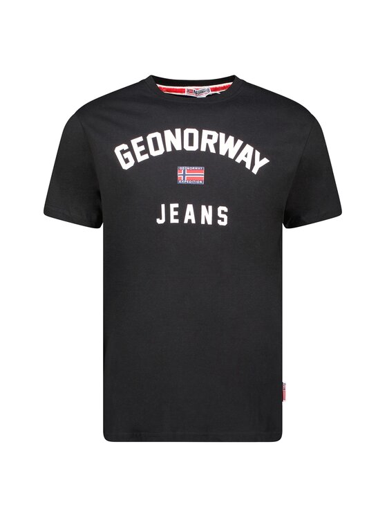 Geographical Norway Geographical Norway T-Shirt SY1361H/GN-Black Czarny Regular Fit