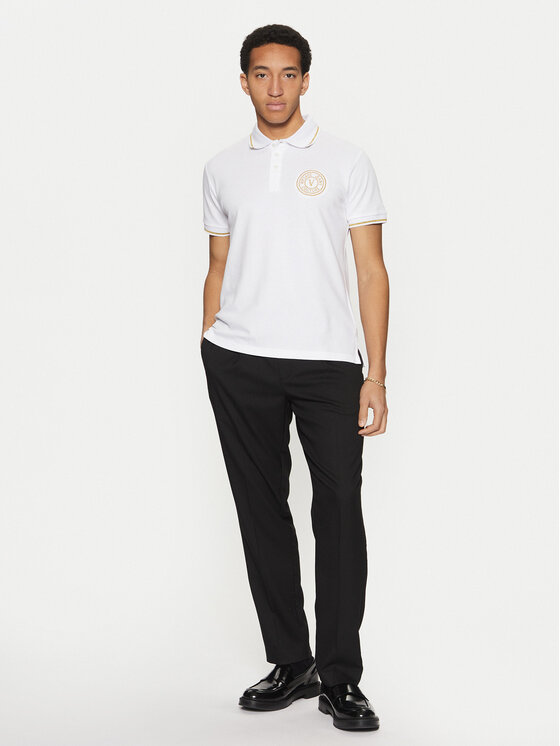 Versace Jeans Couture Versace Jeans Couture Polo majica 78GAGT00 Bela Regular Fit