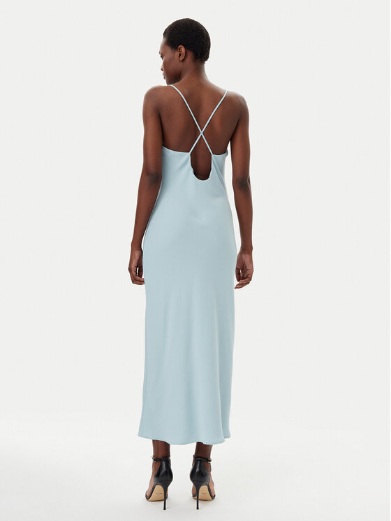 Calvin Klein Calvin Klein Letní šaty LV044B053G Světle modrá Slim Fit