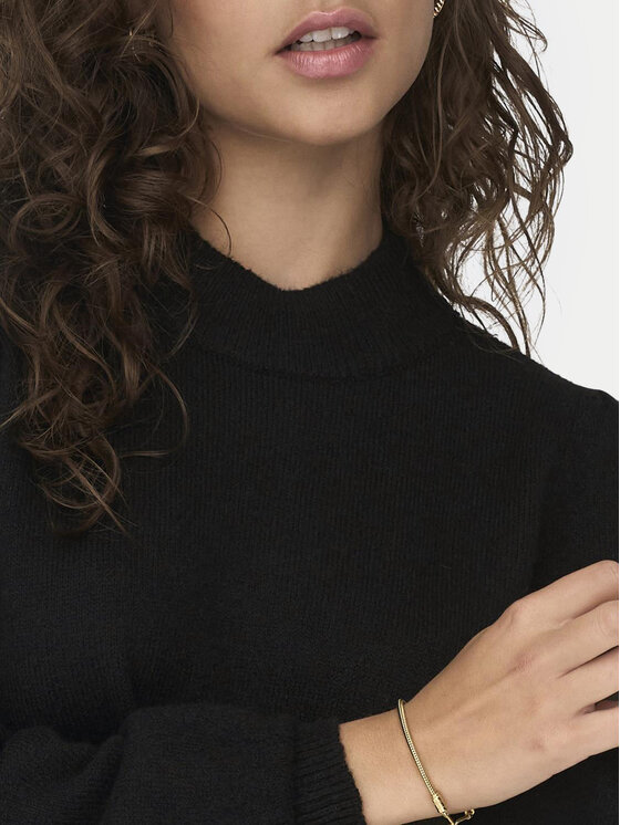 JDY JDY Трикотажна сукня 15238237 Чорний Loose Fit