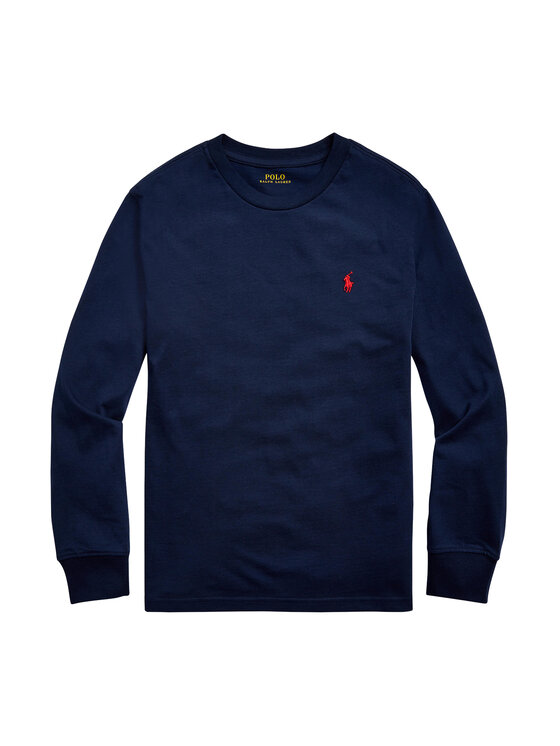 Polo Ralph Lauren Bluzka Ls Cn 323843804002 Granatowy Regular Fit