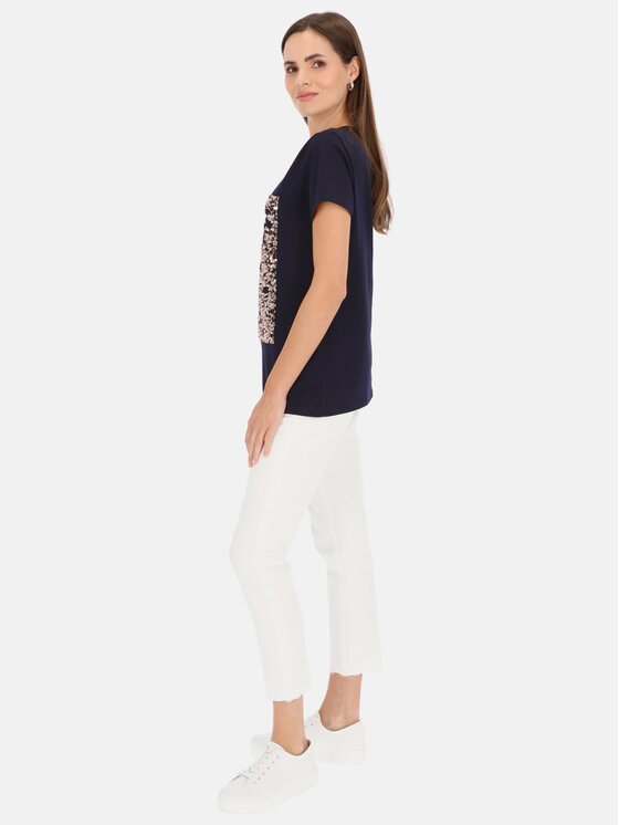 L’AF L’AF T-Shirt Paris Granatowy Regular Fit