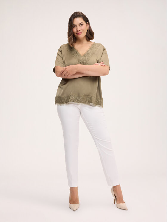 Fiorella Rubino Fiorella Rubino Blusa 2044L000711N025 Verde Regular Fit