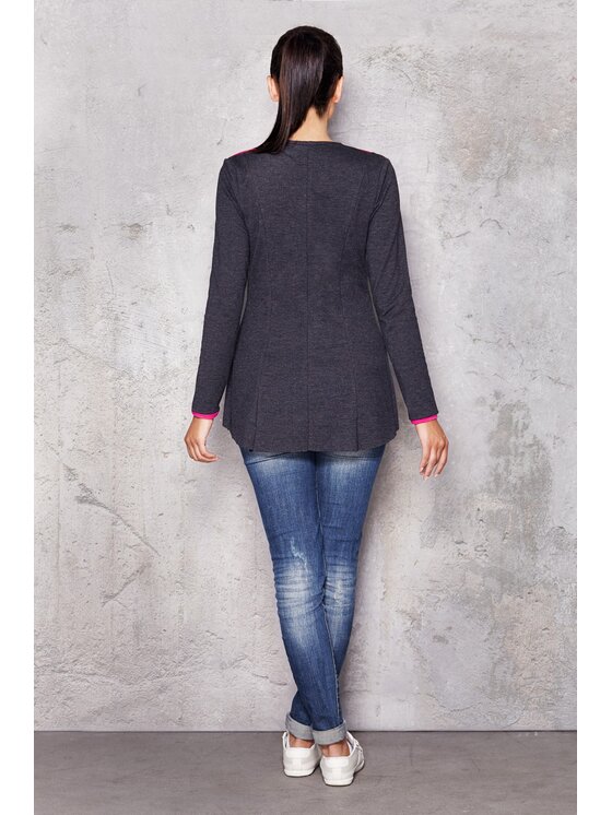 Infinite You Infinite You Marynarka M006 Szary Basic Fit