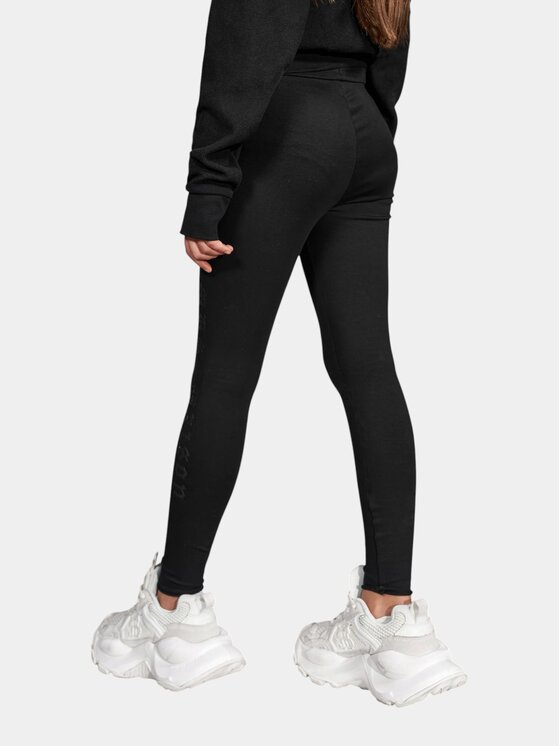 MADE BY SOCIETY MADE BY SOCIETY Spodnie materiałowe Rift Leggings - P37870 Czarny Basic Fit