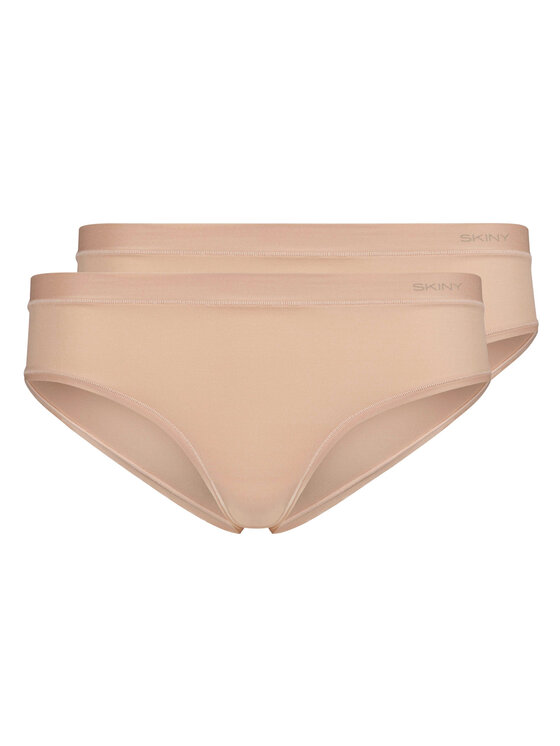 Skiny Skiny Komplet 2 par fig 80078 Beżowy