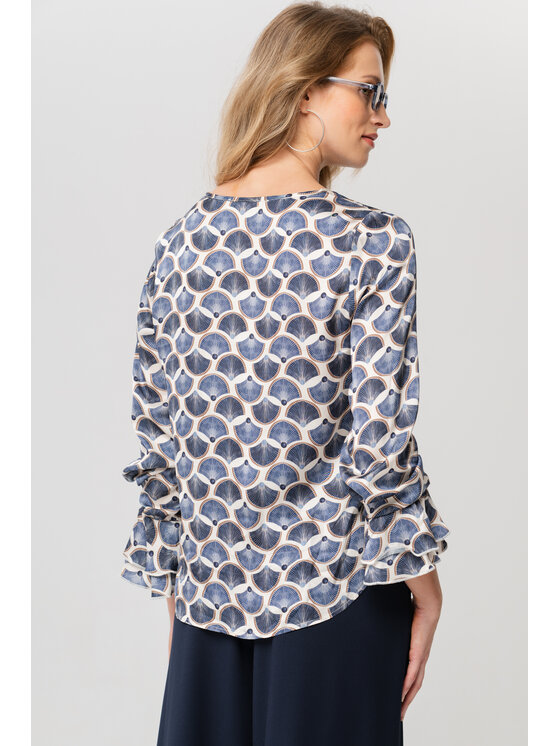 blue shadow blue shadow Bluzka Isa Granatowy Regular Fit
