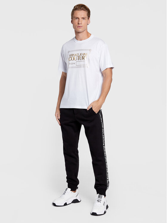 logo-tape track pants, Versace Jeans Couture