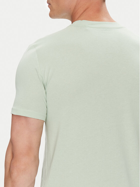 Mustang Mustang T-Shirt Austin 1016492 Zielony Regular Fit