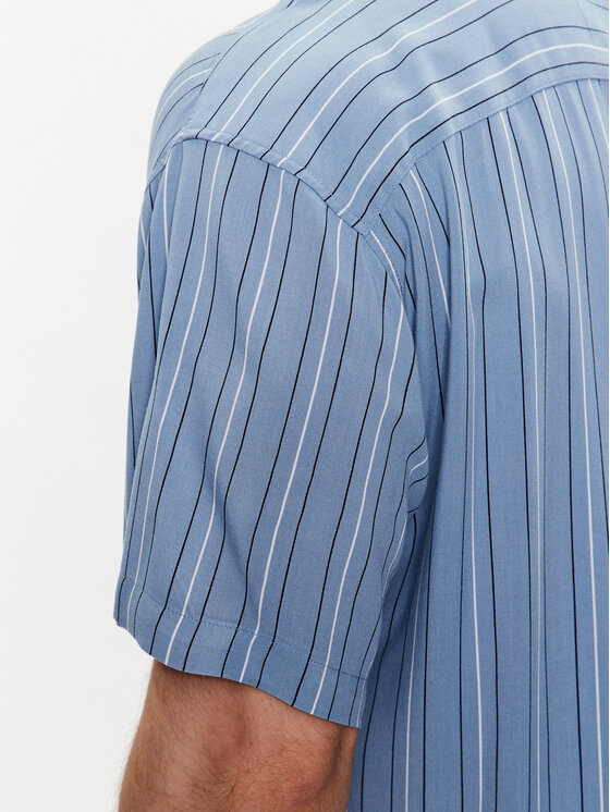 Jack&Jones Jack&Jones Srajca Chain 12227973 Modra Relaxed Fit