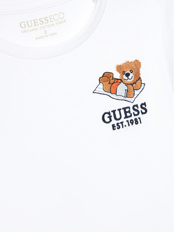 Guess Guess T-shirt N5GI08 K8HM4 Bijela Regular Fit