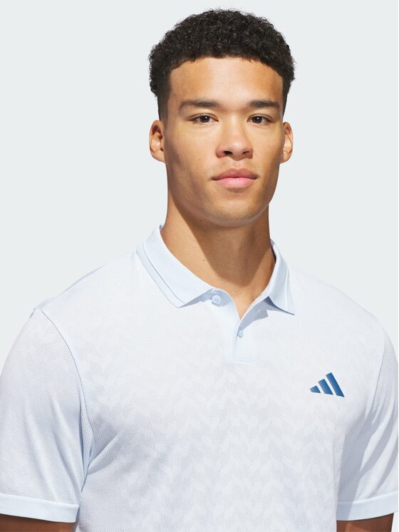 adidas adidas Polo 162305 Niebieski jasny Regular Fit