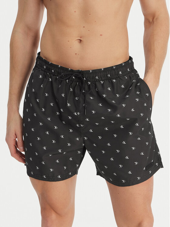 Calvin Klein Swimwear Calvin Klein Swimwear Pantaloni scurți pentru înot LV00N61027 Negru Regular Fit