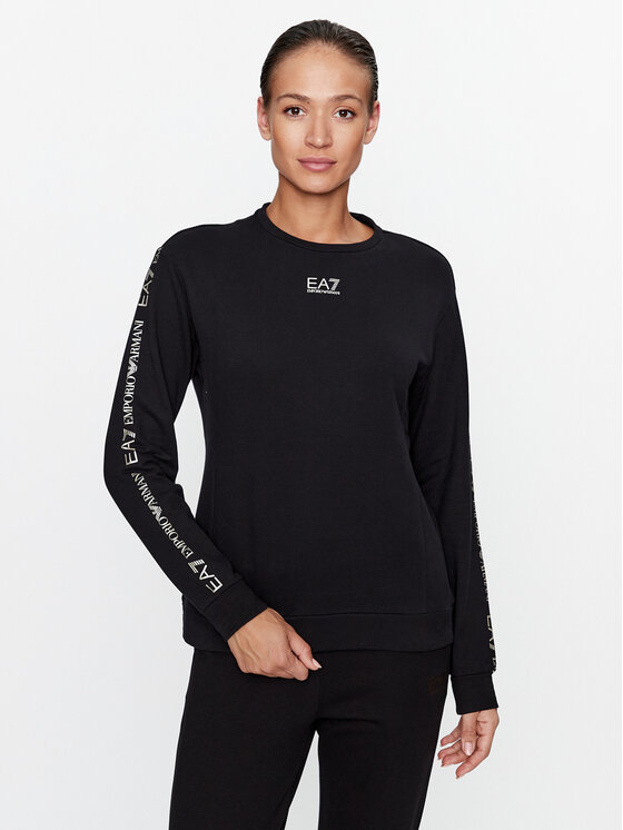 EA7 Emporio Armani Mikina 6RTM09 TJPLZ 0200 Čierna Regular Fit
