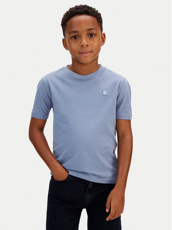 Calvin Klein Jeans Calvin Klein Jeans Póló Mono Mini Badge LV1CKSJA30 Kék Regular Fit